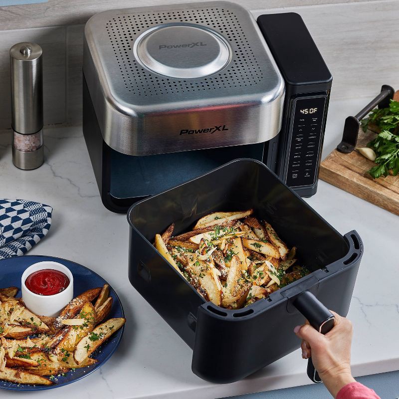 slide 6 of 6, PowerXL 8qt Air Max Air Fryer, 8 qt