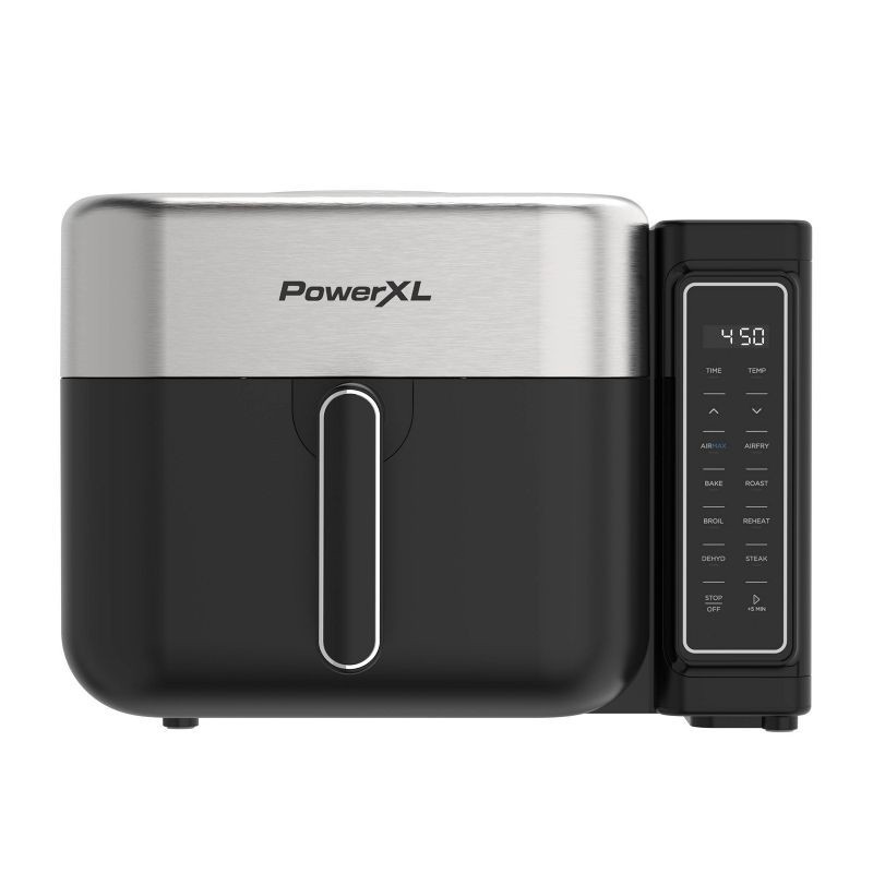 slide 1 of 6, PowerXL 8qt Air Max Air Fryer, 8 qt