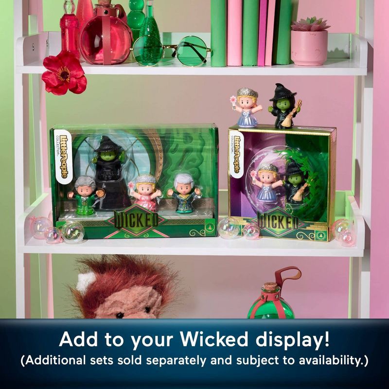 slide 3 of 6, Little People Glinda & Elphaba Wicked: For Good Collector Figure Set - 2pk, 2 ct
