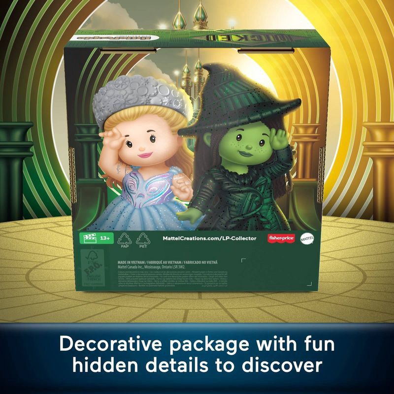 slide 4 of 6, Little People Glinda & Elphaba Wicked: For Good Collector Figure Set - 2pk, 2 ct