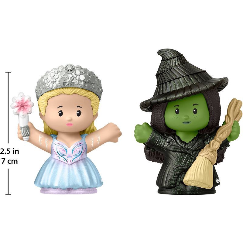 slide 5 of 6, Little People Glinda & Elphaba Wicked: For Good Collector Figure Set - 2pk, 2 ct