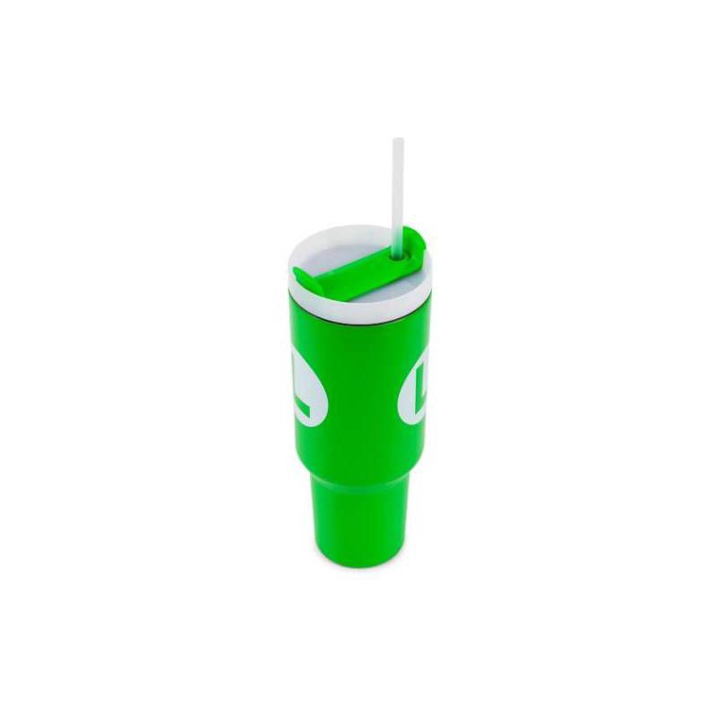 slide 3 of 3, Nintendo Stainless Steel 40oz Luigi Tumbler, 40 oz