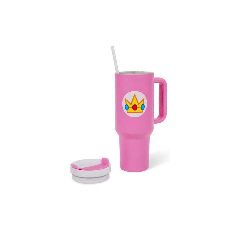 slide 2 of 3, Nintendo Stainless Steel 40oz Peach Tumbler, 40 oz