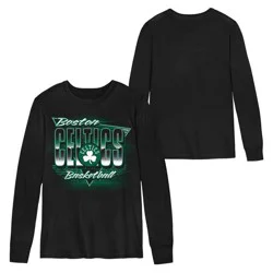 NBA Boston Celtics Kids' Black Long Sleeve T-Shirt - XS
