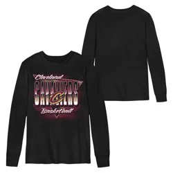 NBA Cleveland Cavaliers Kids' Black Long Sleeve T-Shirt - L