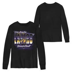 NBA Los Angeles Lakers Kids' Black Long Sleeve T-Shirt - XS