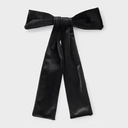 Girls' Velvet Bow Barrette - art class™ Black