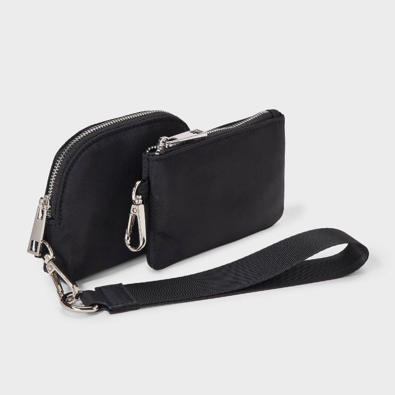 slide 2 of 6, Girls' Wristlet Pouch - art class™ Black, 1 ct