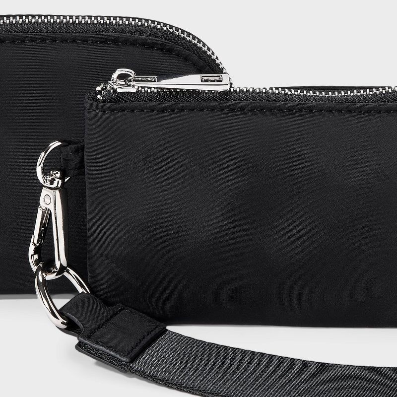 slide 5 of 6, Girls' Wristlet Pouch - art class™ Black, 1 ct