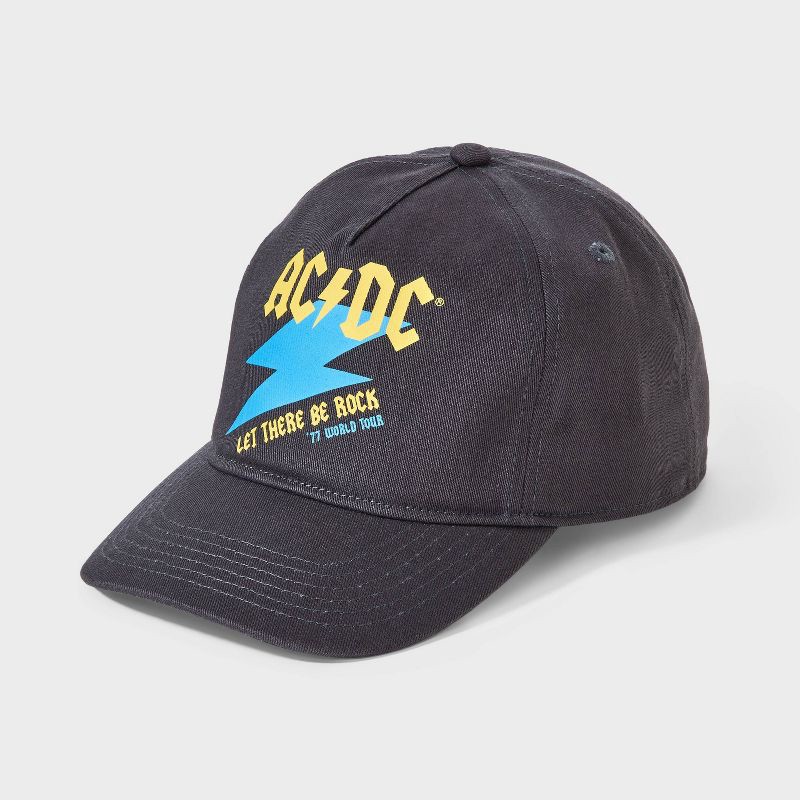 slide 1 of 3, AC/DC Boys' ACDC Baseball Hat - Black, 1 ct