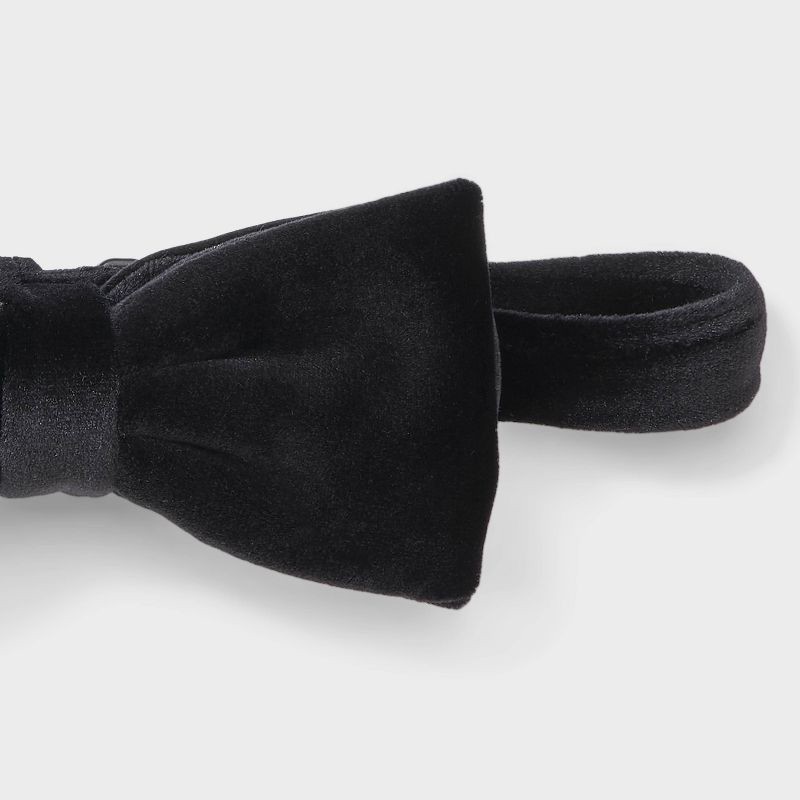 slide 3 of 3, Boys' Holiday Velvet Bow Tie - Cat & Jack™ Black, 1 ct