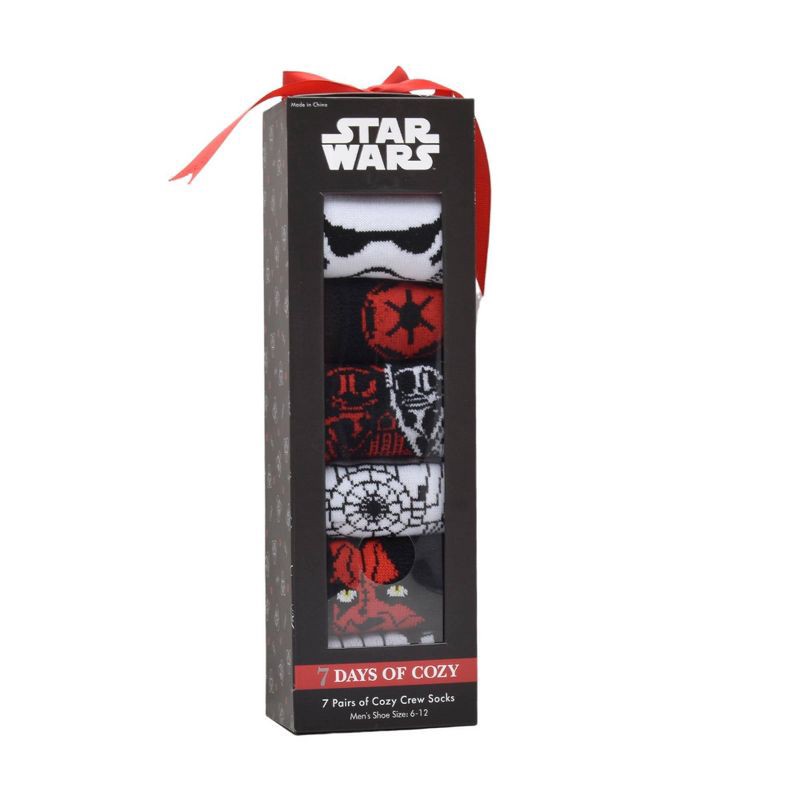slide 2 of 4, Men's Star Wars Cozy Socks - Red 6-12, 1 ct