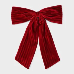 Girls' Holiday Velvet Bow Barrette - Cat & Jack™ Red