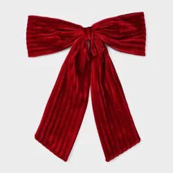 Girls' Holiday Velvet Bow Barrette - Cat & Jack™ Red