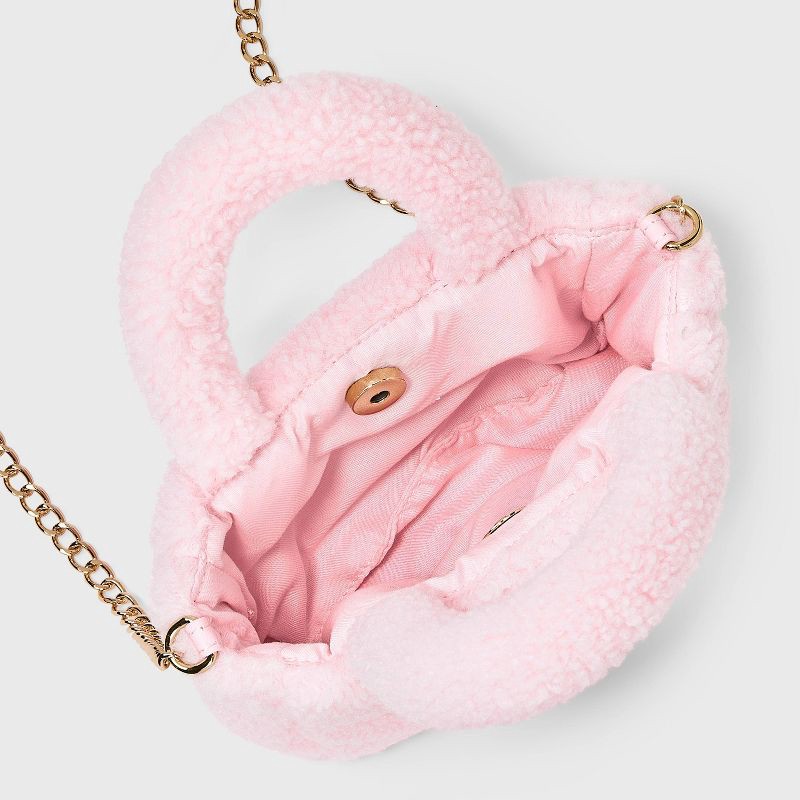 slide 3 of 4, Girls' Valentines Day Crossbody Bag - Cat & Jack™ Pink, 1 ct