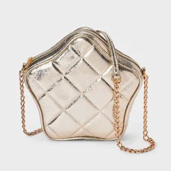 Girls' Metallic Star Crossbody Bag - Cat & Jack™ Gold