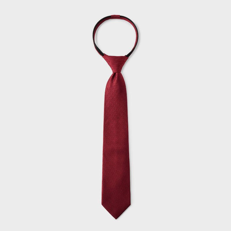 slide 1 of 3, Boys' Neck Tie - Cat & Jack™ Red M/L, 1 ct