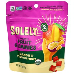 Solely Organic Mango & Passion Fruit Fruit Gummies 2.5 oz