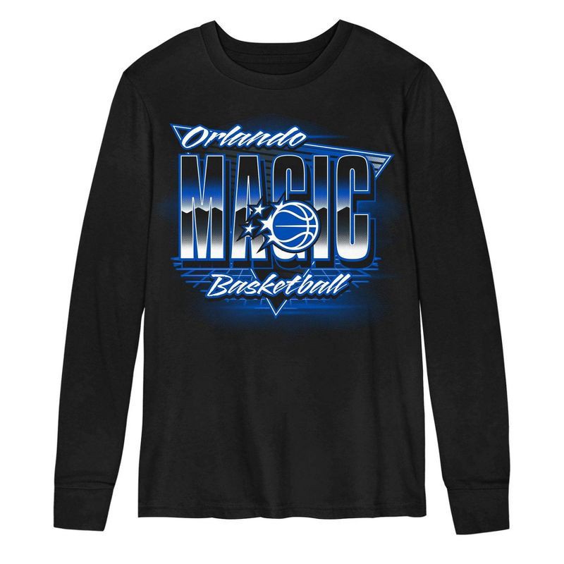 slide 2 of 3, NBA Orlando Magic Kids' Black Long Sleeve T-Shirt - M, 1 ct