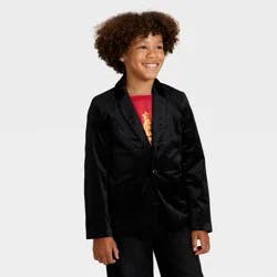 Boys' Holiday Velvet Suit Jacket - Cat & Jack™ Black 7