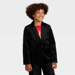 Boys' Holiday Velvet Suit Jacket - Cat & Jack™ Black 8