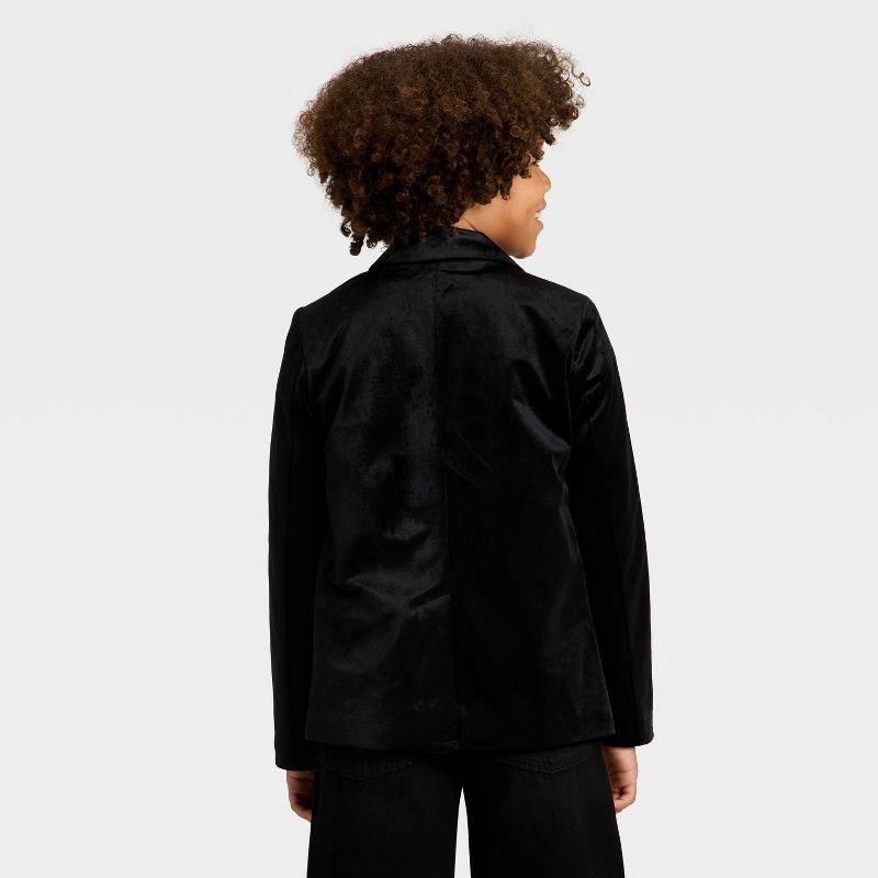 slide 2 of 3, Boys' Holiday Velvet Suit Jacket - Cat & Jack™ Black 12, 1 ct