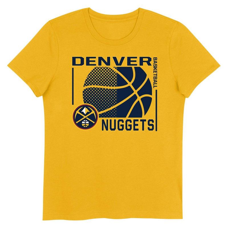 slide 2 of 3, NBA Denver Nuggets Kids' Short Sleeve Crewneck T-Shirt - XS, 1 ct