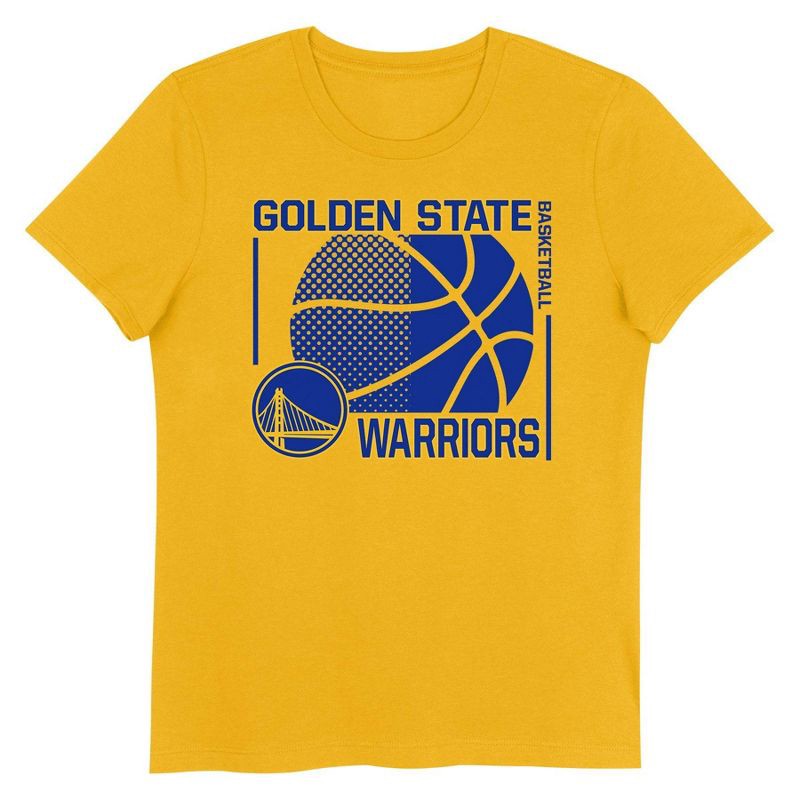 slide 3 of 3, NBA Golden State Warriors Kids' Short Sleeve Crewneck T-Shirt - L, 1 ct