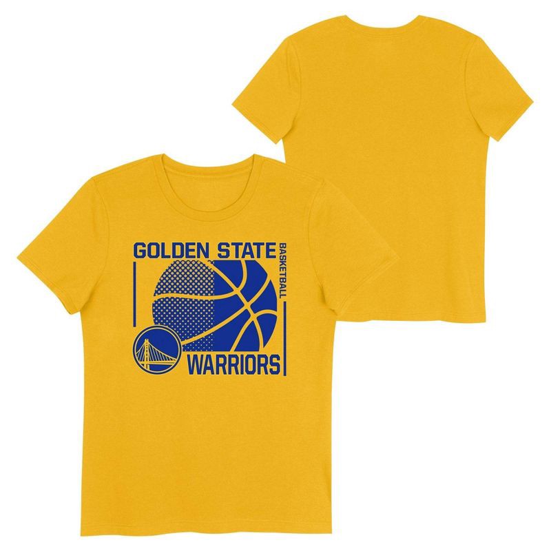 slide 1 of 3, NBA Golden State Warriors Kids' Short Sleeve Crewneck T-Shirt - XL, 1 ct