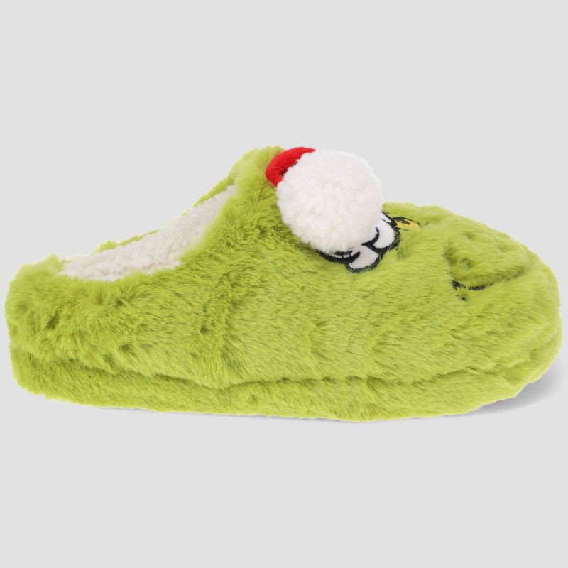 slide 2 of 7, The Grinch Kids' Slide Slippers - Green 4-5, 1 ct