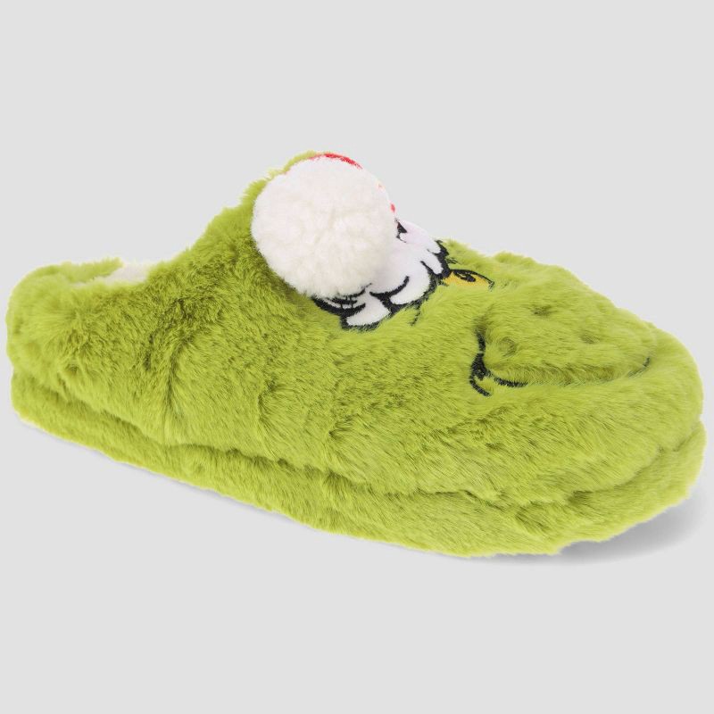 slide 7 of 7, The Grinch Kids' Slide Slippers - Green 4-5, 1 ct