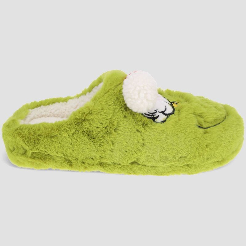 slide 2 of 5, The Grinch Women's Slide Slippers - Green M, 1 ct