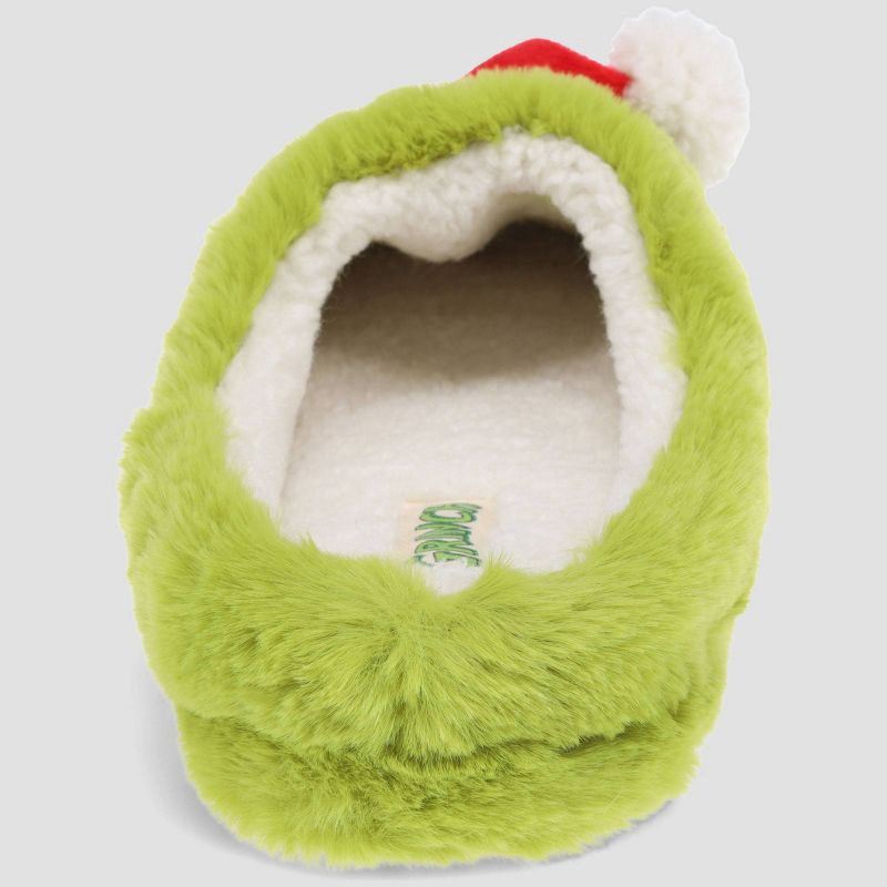 slide 5 of 5, The Grinch Women's Slide Slippers - Green M, 1 ct