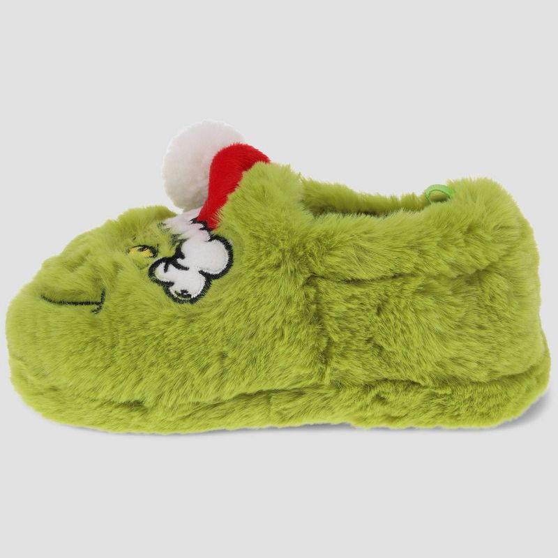 slide 6 of 6, The Grinch Toddler Slide Slippers - Green 7T-8T, 1 ct