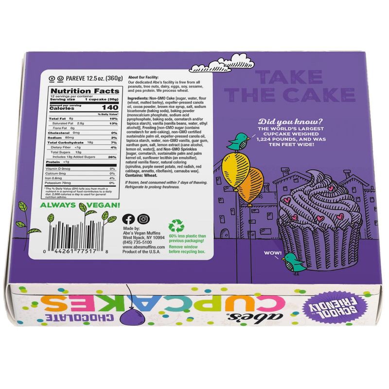 slide 2 of 4, abe's Chocolate Mini Cupcakes - 12.5oz/12ct, 12 ct; 12.5 oz