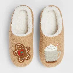 Adult Gingerbread Scuff Slippers - Wondershop™ Camel M