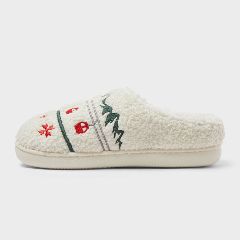 slide 2 of 4, Adult Gondola Scuff Slippers - Wondershop™ Cream L, 1 ct