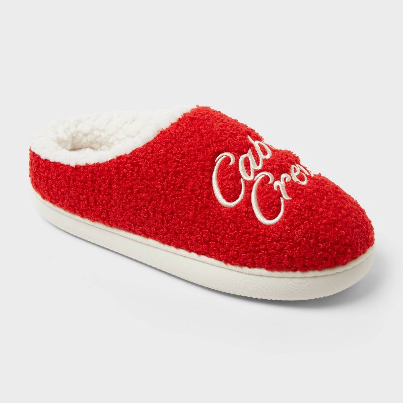 slide 5 of 5, Adult Cabin Crew Scuff Slippers - Wondershop™ Red M, 1 ct