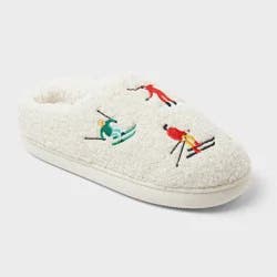 Adult Skier Scuff Slippers - Wondershop™ Ivory M