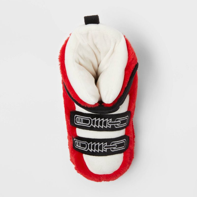 slide 3 of 4, Kids' Ski Bootie Slippers - Wondershop™ Red 13-1, 1 ct