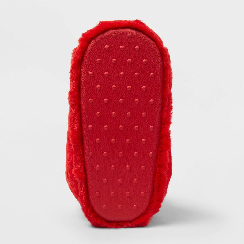 slide 4 of 4, Kids' Ski Bootie Slippers - Wondershop™ Red 6-7, 1 ct