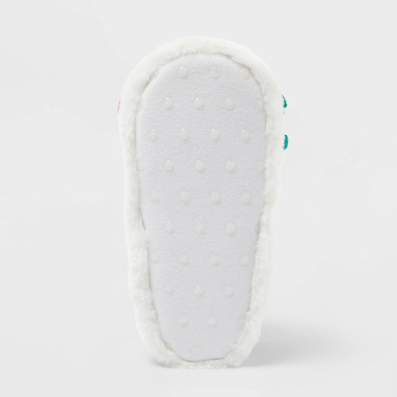 slide 4 of 4, Toddler Winter Mouse Scuff Slippers - Wondershop™ Ivory 5T-6T, 1 ct