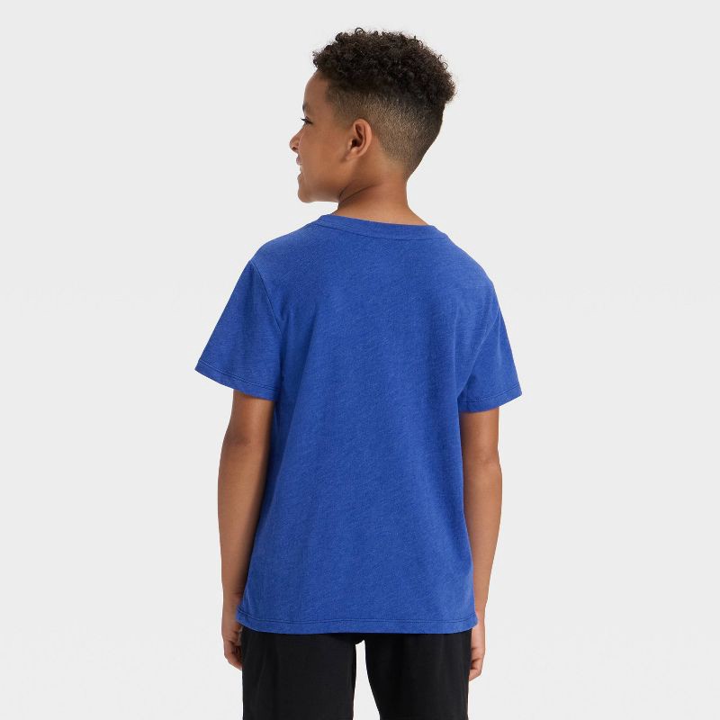 slide 3 of 4, Boys' Short Sleeve 'streetball Legend' Graphic T-Shirt - Cat & Jack™ Dark Blue M, 1 ct