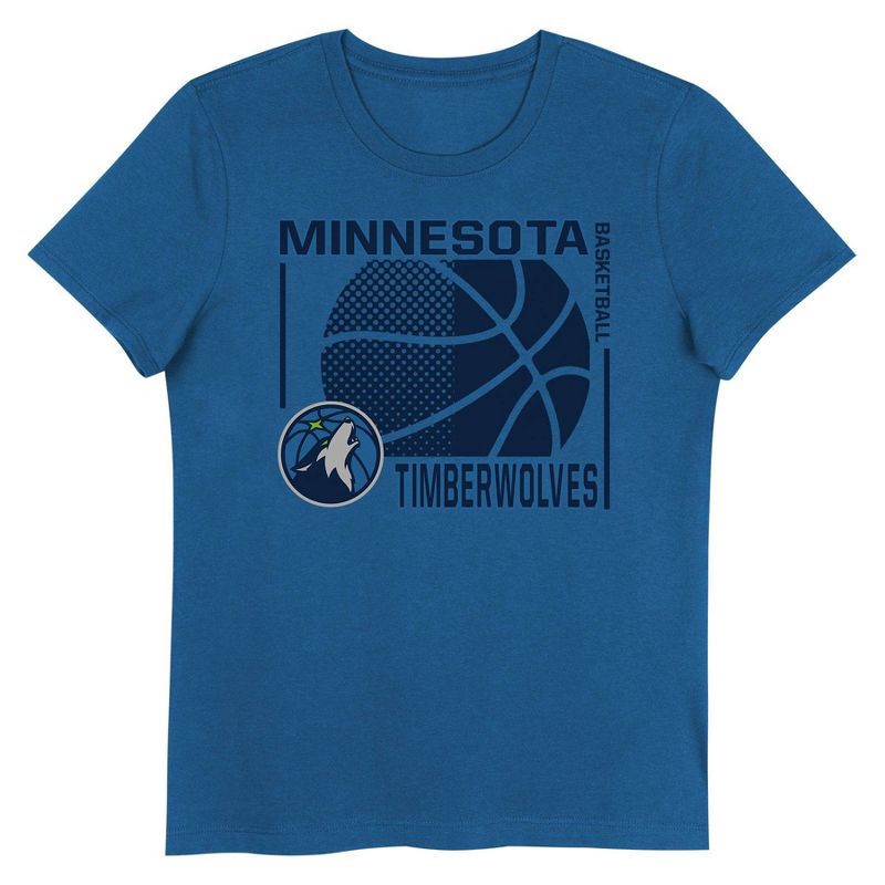 slide 2 of 3, NBA Minnesota Timberwolves Kids' Short Sleeve Crewneck T-Shirt - M, 1 ct