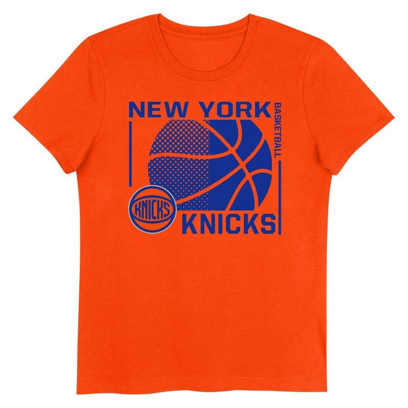 slide 2 of 3, NBA New York Knicks Kids' Short Sleeve Crewneck T-Shirt - S, 1 ct