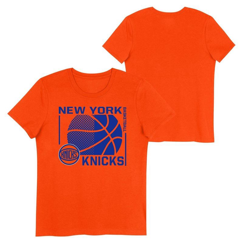 slide 1 of 3, NBA New York Knicks Kids' Short Sleeve Crewneck T-Shirt - L, 1 ct