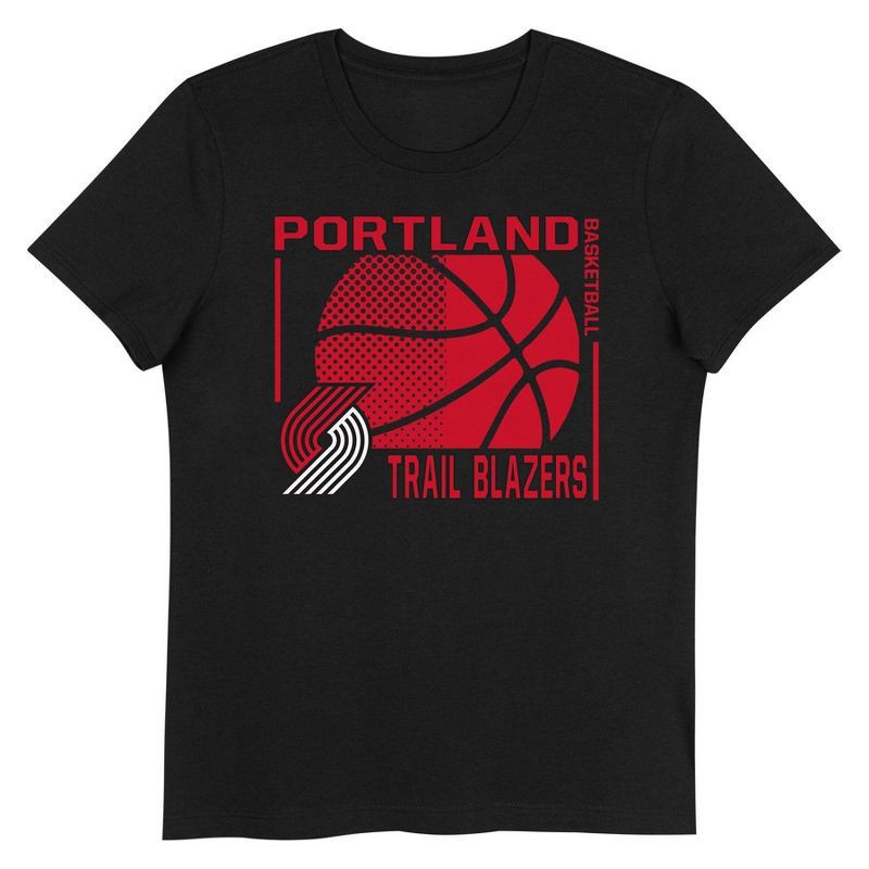 slide 2 of 3, NBA Portland Trail Blazers Kids' Short Sleeve Crewneck T-Shirt - XL, 1 ct
