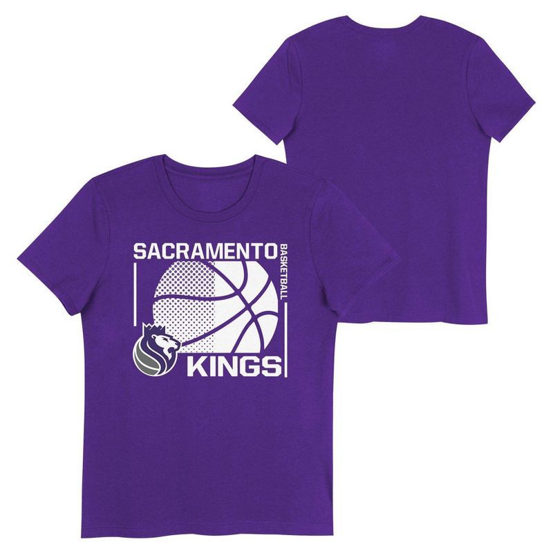 slide 1 of 3, NBA Sacramento Kings Kids' Short Sleeve Crewneck T-Shirt - XL, 1 ct