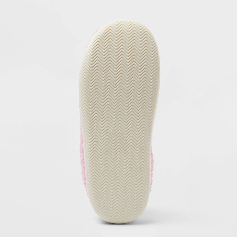 slide 4 of 4, Women's Shona Candy Cane Scuff Slippers - Wild Fable™ Pink L, 1 ct