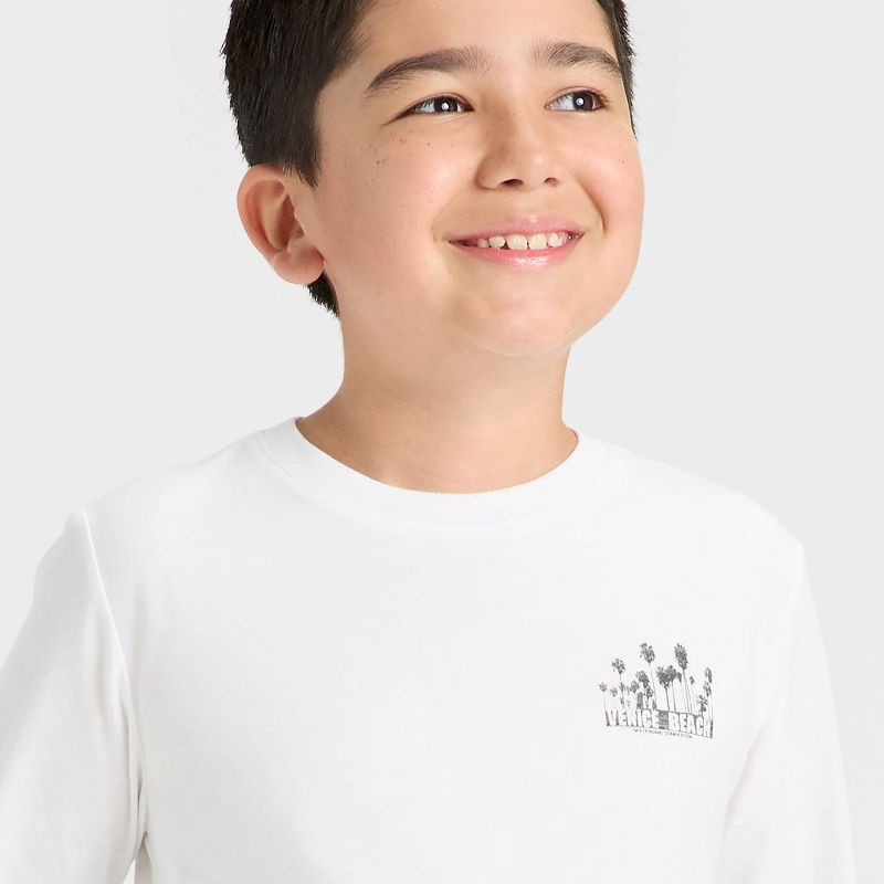 GOTCHA VENICE BEACH Tシャツ ホワイト Boys' Long Sleeve 'Venice Beach' Graphic T-Shirt - Cat & Jack